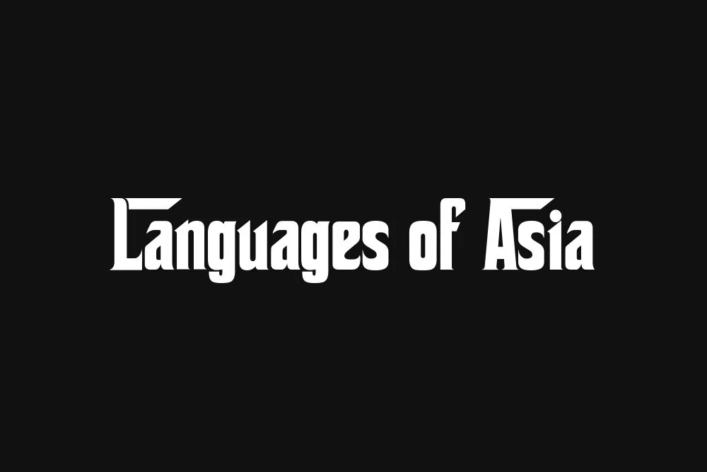 Languages of Asia - TopLangs.com